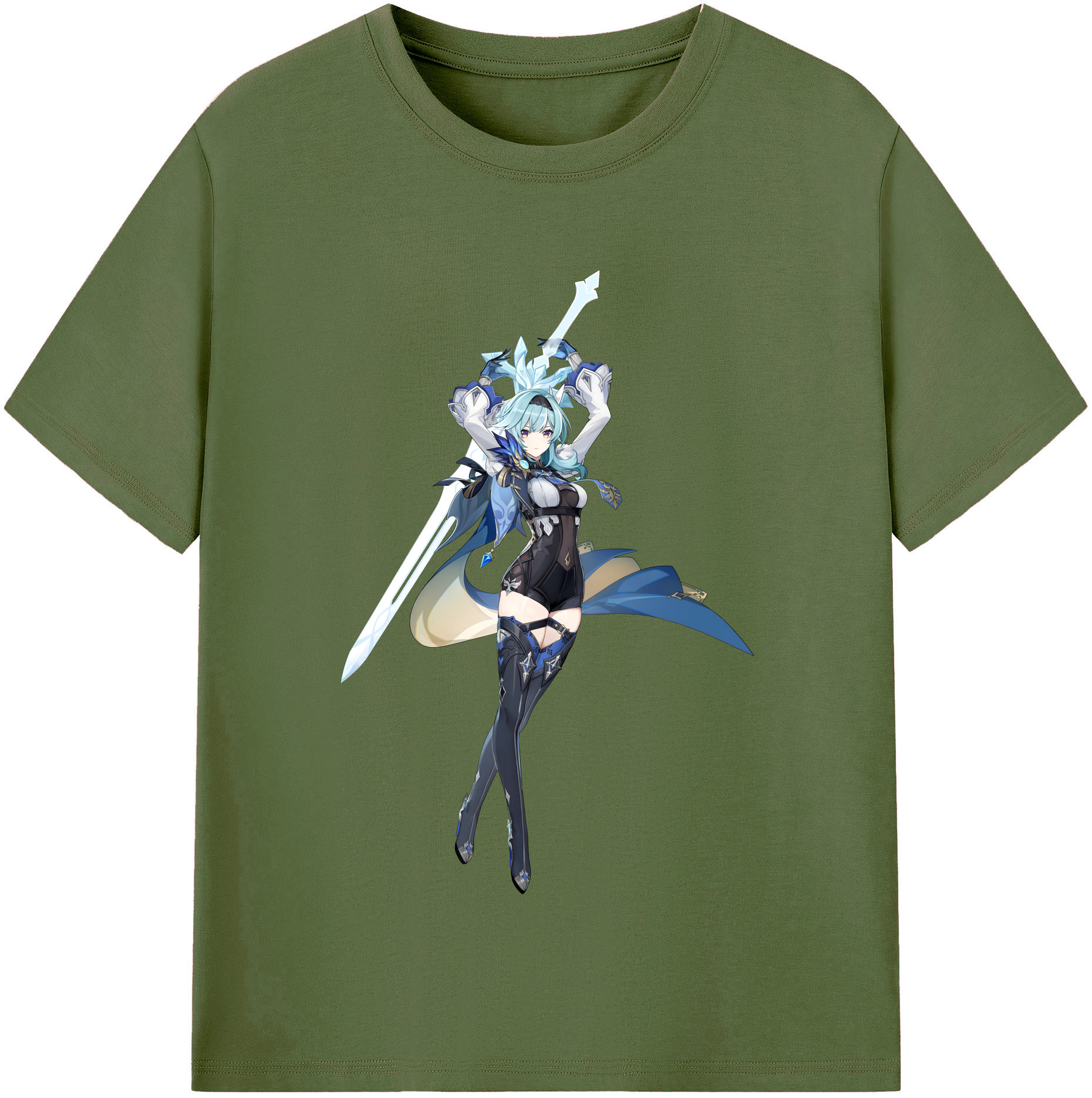 げんし神 优菈 ゆうら genshin Yūra 綿100％半袖Tシャツ（フロントプリント）